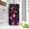 Stilvolle Schwarze Rose Tief Lila Blume Handyhülle für Huawei Nova 13 12 11 Pro 10 SE Mate 40 50 Pro Plus P60 P50 P40 Weiche Hüllen