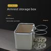 "Multifunctional Car Tissue Box & Cup Holder Armrest: Stylish, Creative Storage Solution"
