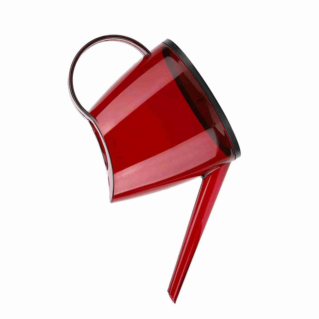 Fashionable Uncovered Garden Flower Sprayer Long Spout Candy Colored Watering Can 1.2L (Red)