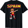 Dabbing Soccer Boy Spain Soccer Fans Jersey Spanish Football T-Shirt