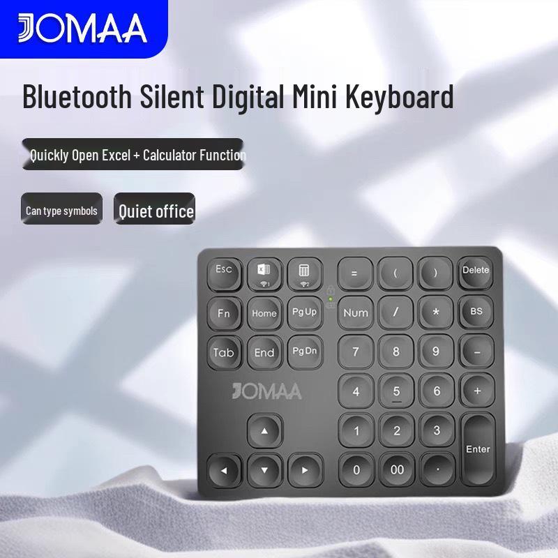 JOMAA Dual Bluetooth Rechargeable Wireless Number Pad for Office and Finance