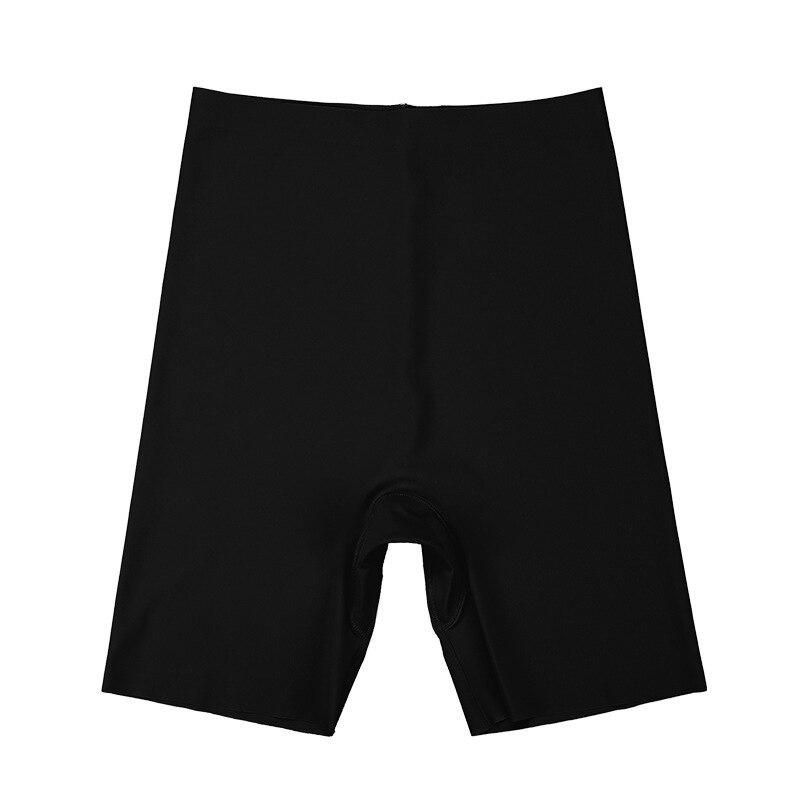 Women's No-Roll Boxer Briefs: Solid Color, Anti-Exposure, Two-in-One Safety Shorts.