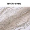 Fashion 160cm*1 Yard Sequin Texture Mesh Fabric Shiny Wear-Resistant Glitter Net Yarn DIY Lace Sparkle Tulle Banquet Decoration