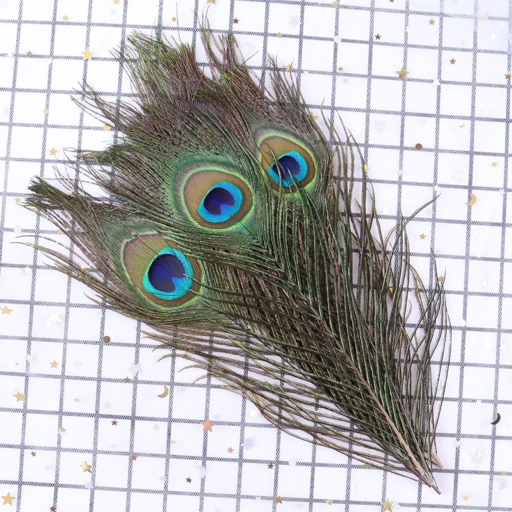 

Окрашенное перо павлина 25-30 см для DIY поделок, ваз, креативной шляпы, костюма для вечеринки, свадьбы, карнавала, праздничного цветочного украшения 20 PCS