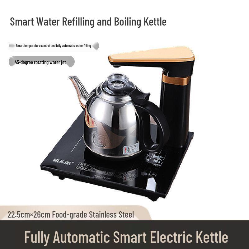 Upper Kettle Electric Tea Brewing Set with Integrated Water Pump