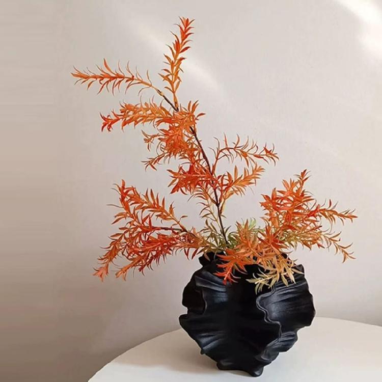 Resin Abstract Irregular Corals Shape Flower Vases For Floral Displays Elegant Shatterproof Pot For Living Room Decors