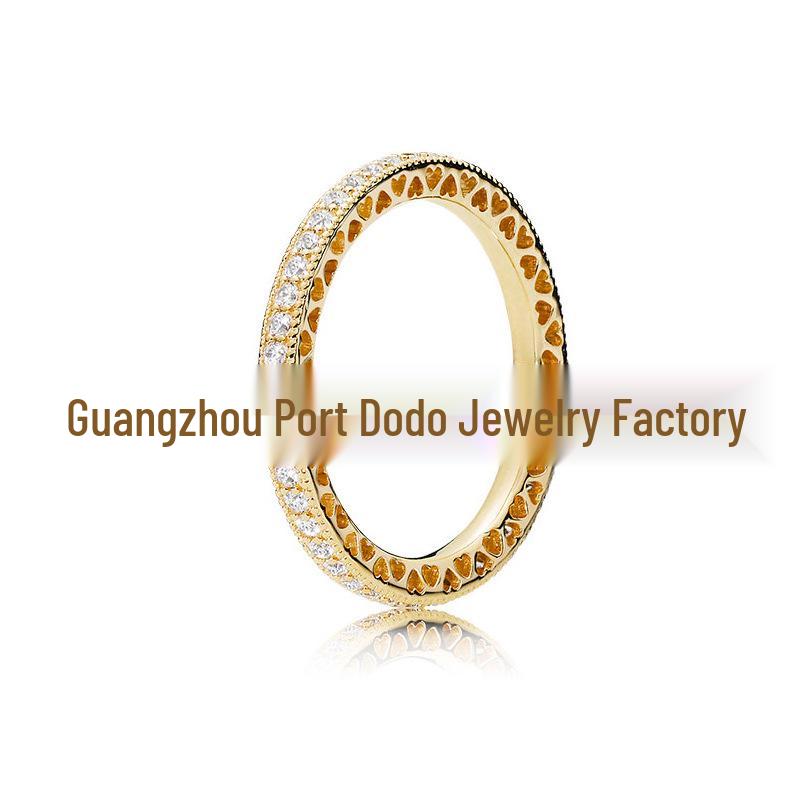 Кольцо Panjia Pandora из серебра 925 пробы с переплетенной короной Size 50