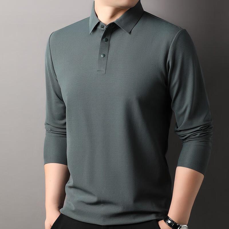 

Hengyuanxiang Men s 2024 Seamless Long Sleeve Polo Thermal Base Layer 3XL