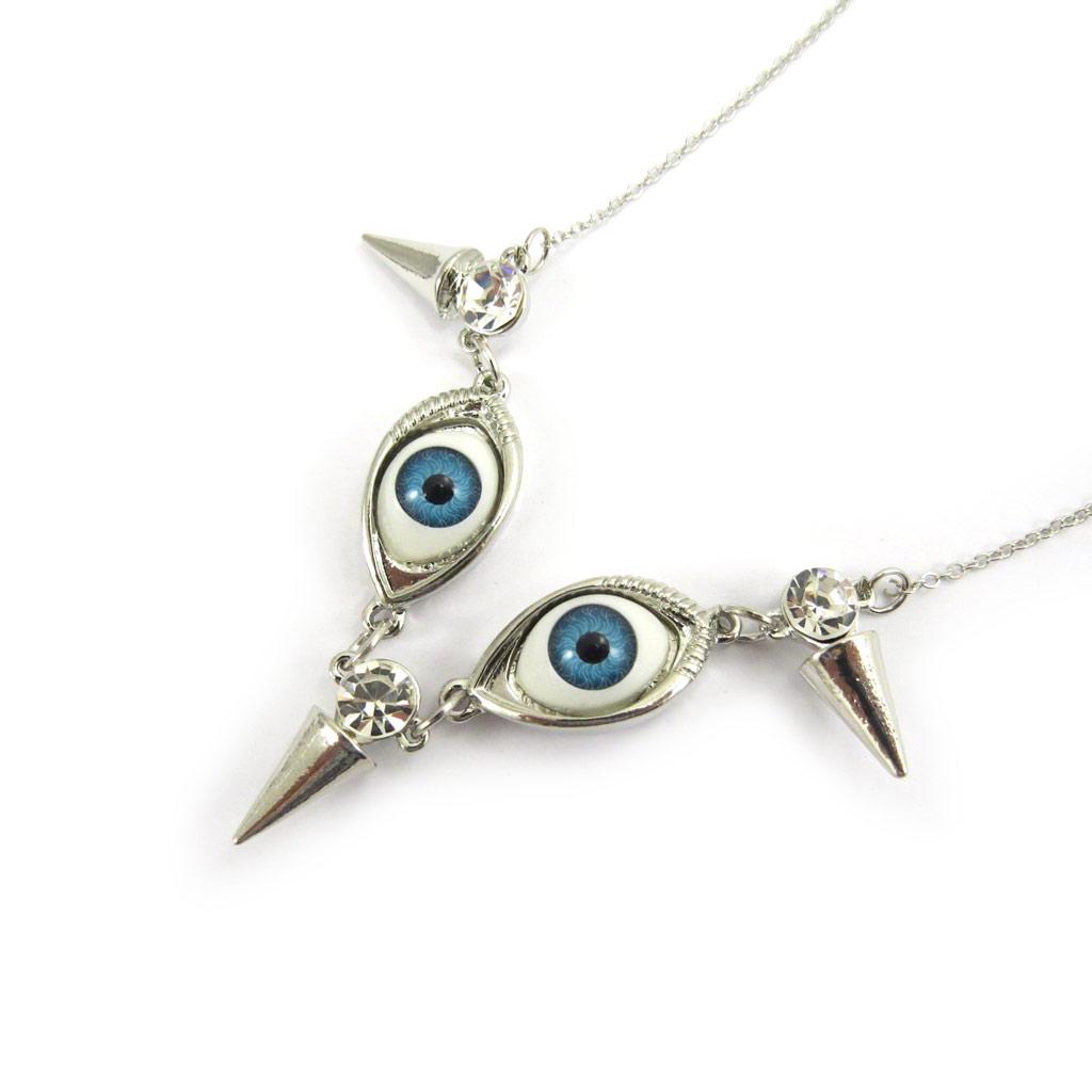 Les Trésors De Lily [L6444] - Turquoise 'Eye of Fatima' Designer Necklace