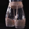 Women'S Lace Garters Belt With Stocking Sexy 4 Straps Exotic Lingiers Woman Allure Stocking  Hollow Out Pantyhose