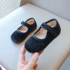 Korean Style Toddler Girls' Leather Shoes - Velvet Spring Princess Shoes