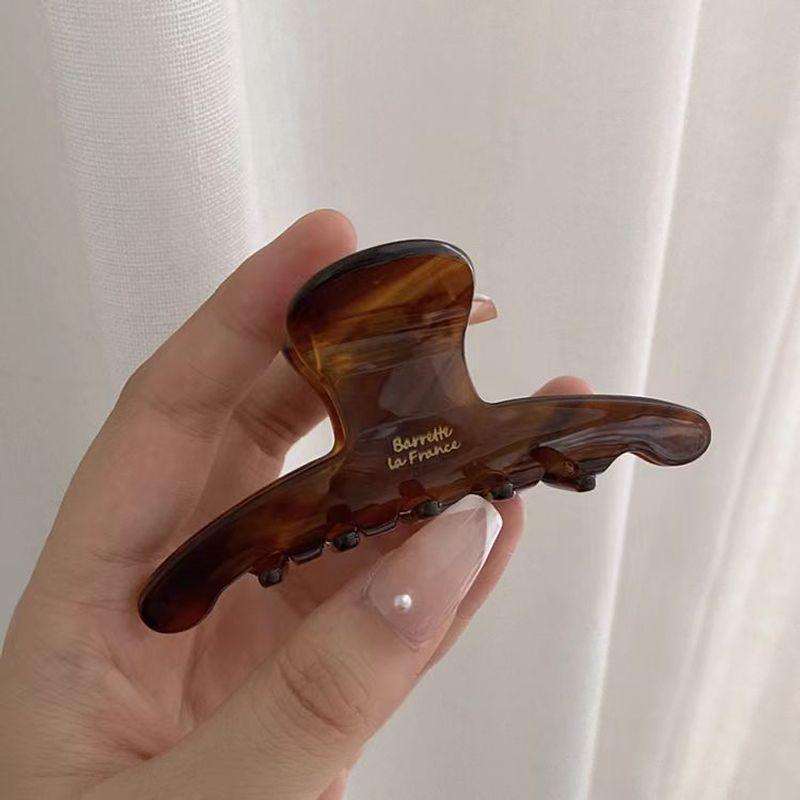 1pc Elegant Hair Clip, Women's Back of the Head, Ins Shark Clip,  New Clip Headwear, High-end Feeling, Vinegar Grip Clip