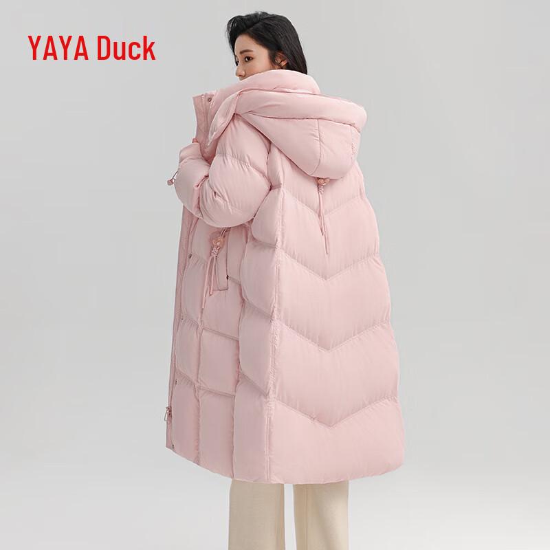 YAYA 2024 Women's Long Hooded Duck Down Parka