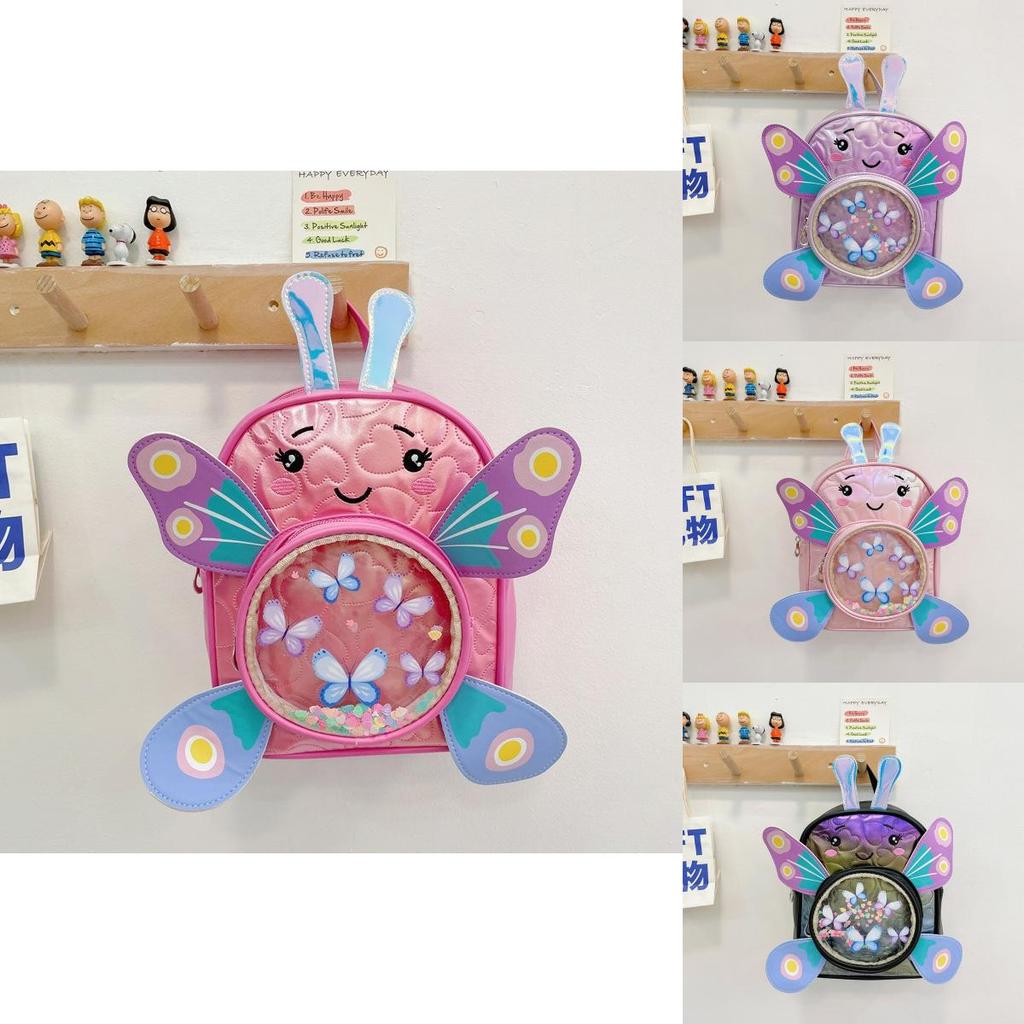Preschool Butterfly Backpack With Pu Material And Cartoon Style For School Use