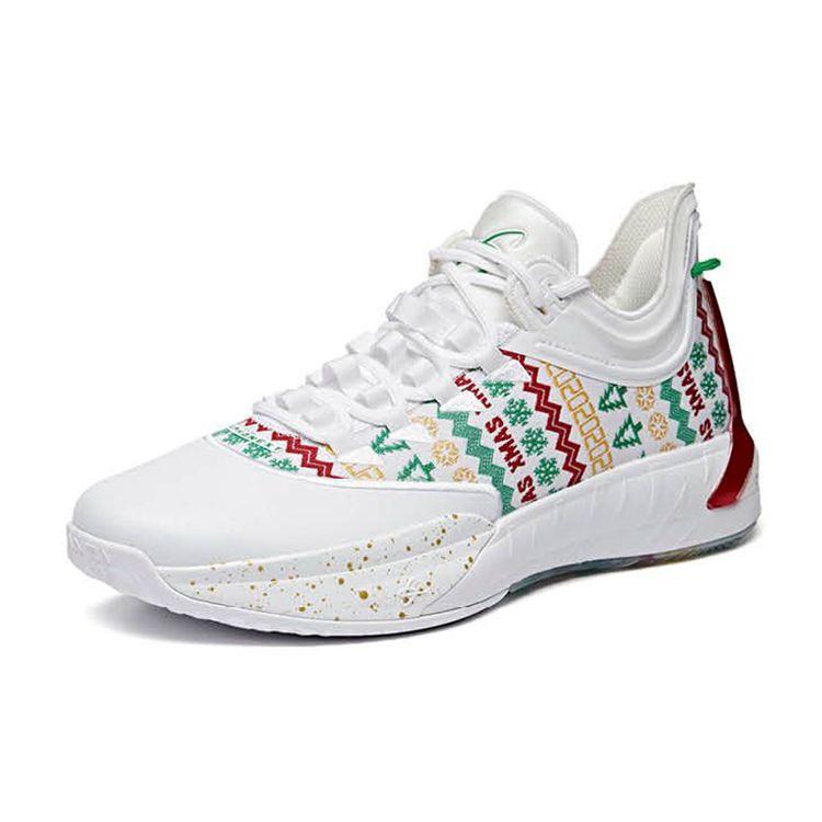 Anta GH1 Gordon Hayward Shock Absorbing Non-Slip Wear-Resistant Low-Top Basketball Shoes Men sneaker White Green Red 112011103-6