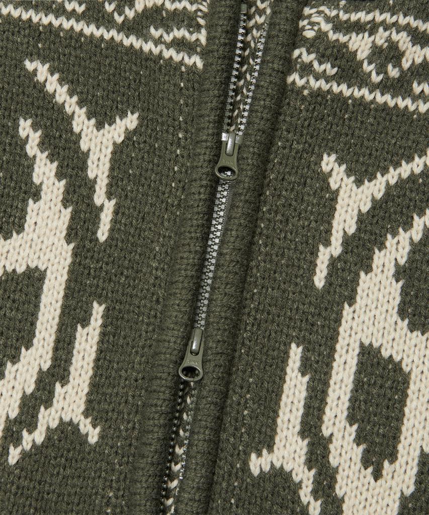 Nomaenyueol Cowichan Hooded Zip-Up - Khaki