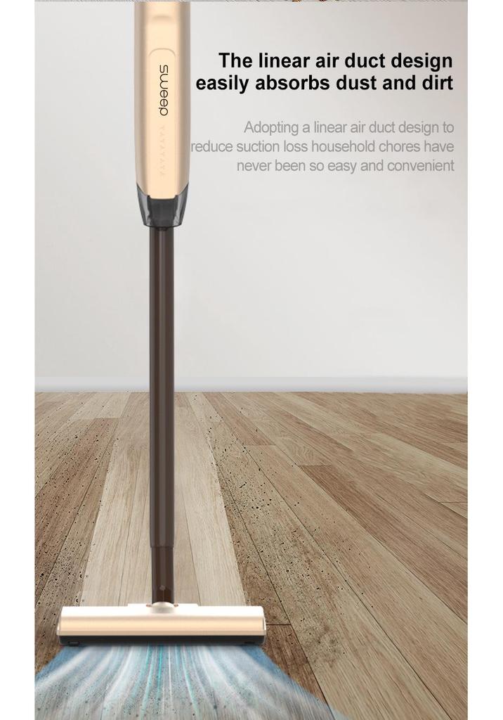 Cordless High-Power Vacuum Cleaner with Strong Suction and Push-Type Design, Portable and Multi-functional for Dust Removal.