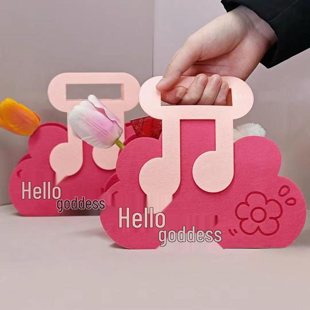 Felt Tote Bag - Women s Day Gift for Goddess Festival, March 8th Celebration Handbag for Employees