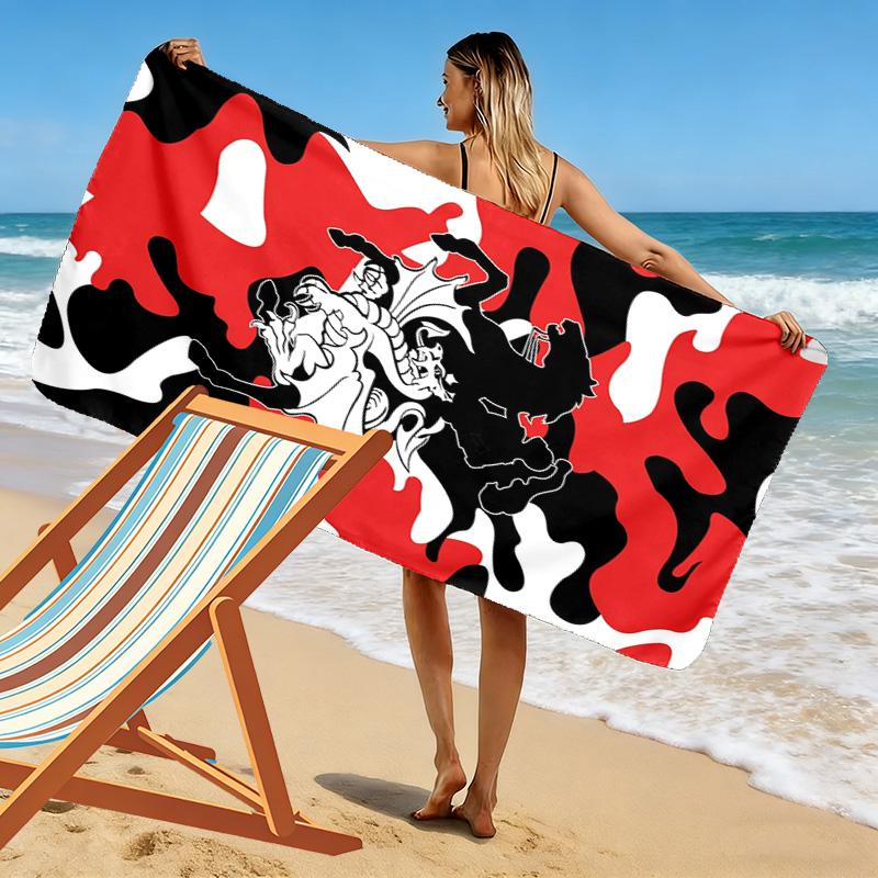 St George llawarra Print Beach Towel, Large Soft Quick Dry Towel for Beach Camping Swimming