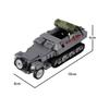 WW2 Military Tank Series Building Blocks German Soviet Union Army Soldier Figures Armored Vehicle Car Cannon Weapon Bricks Toys