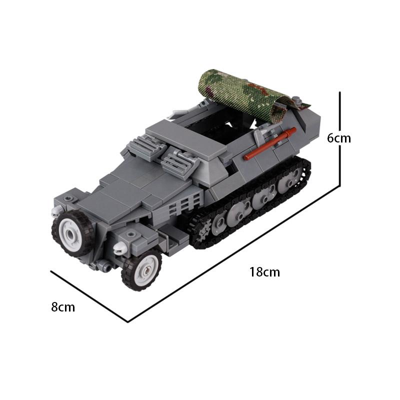 WW2 Military Tank Series Building Blocks German Soviet Union Army Soldier Figures Armored Vehicle Car Cannon Weapon Bricks Toys