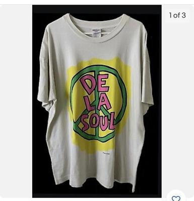 Vintage de la soul T-Shirt Tops Tees Herren Damen
