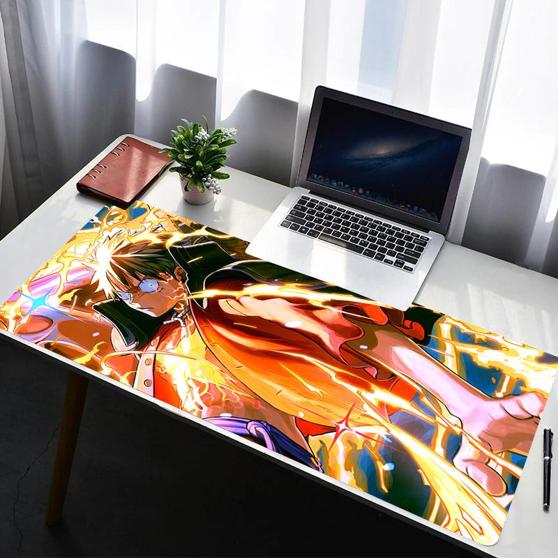 Mouse Pad PC Non Slip Rubber One Piece Luffy HD Mousepad Laptop Gamer Cabinet Keyboard Pad Office Computer Gaming Desk Mouse Mat