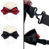 [NazyJnn] Men's Bow Tie, Solid Color, Glossy Finish, Hook Closure, Easy to Put On and Take Off, for Weddings, Parties, Receptions, After-Parties, and