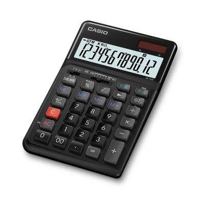 Casio Ergonomic Calculator 12 Digit Day Time Calculation Function Just Type Black Eco Mark Certified & JE-12D-BK-N
