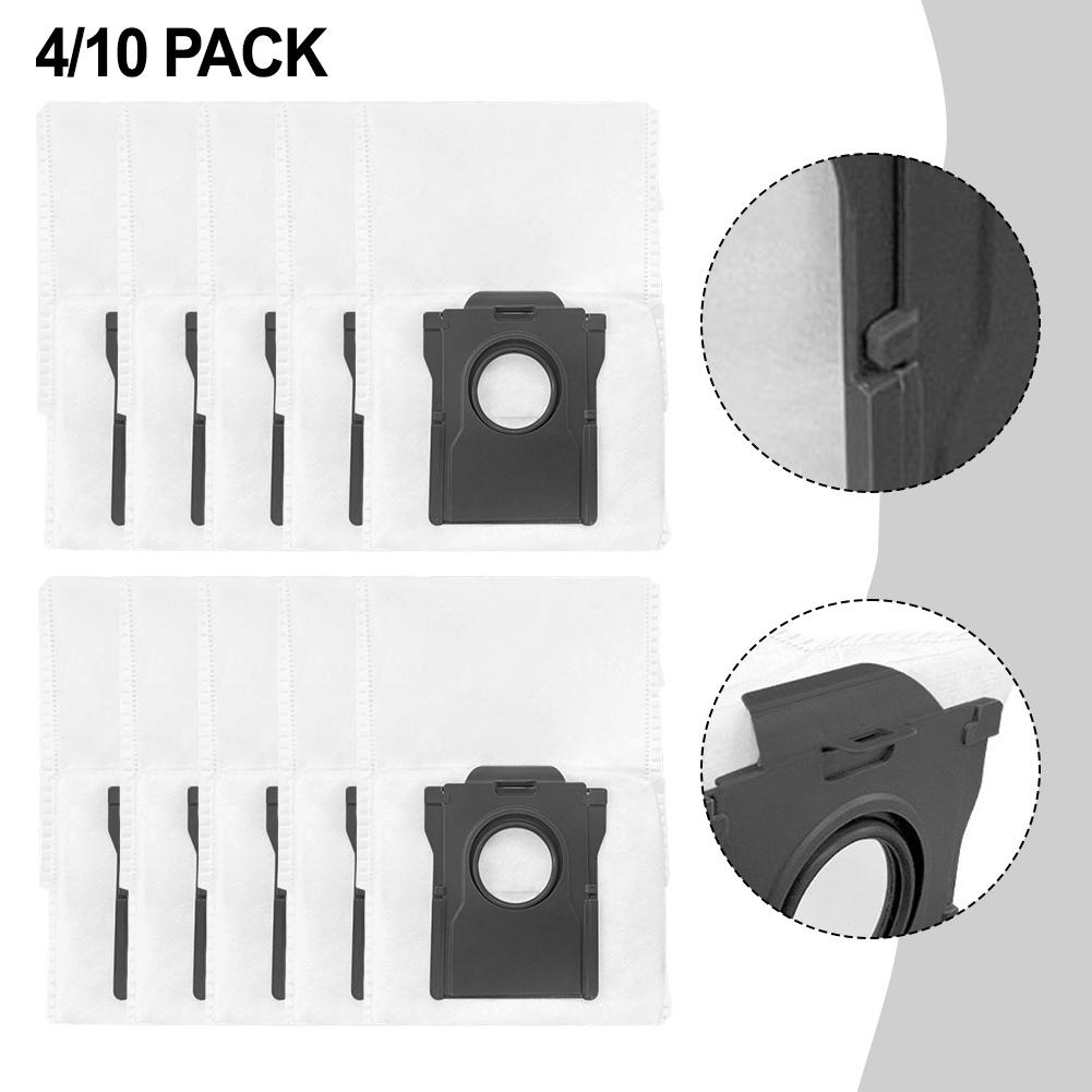 4/10pcs Dust Bags Large-Capacity Disposable Replacement Bags For MOVA S70 Roller/ S70 Ultra Roller Vacuum Cleaner Spare Parts