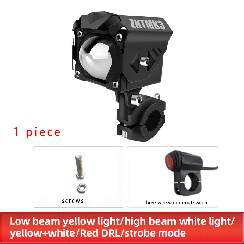 

Фара-прожектор для мотоцикла, противотуманная фара ближнего и дальнего света, сверхяркая лампа с красными ДРЛ, вспомогательная вспышка для дальнего света для бездорожья, квадроцикла, грузовика 1PCS разноцветный