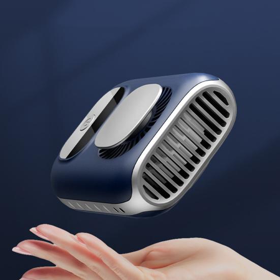 Portable Waist Fan with LED Display 5-Speed Strong Airflow Low Noise Rechargeable Lightweight Belt Clip Fan Air Cooler