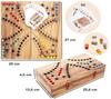 Jeu de Tock en Bois - 4 Joueurs - Ecologique - Jeu de Société Traditionnel Canadien - Jeu de parcours - 2 à 4 joueurs - 350261