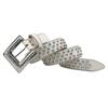 New Trendy PU Leather Belt with Rhinestone Square Buckle - Y2K Western Style