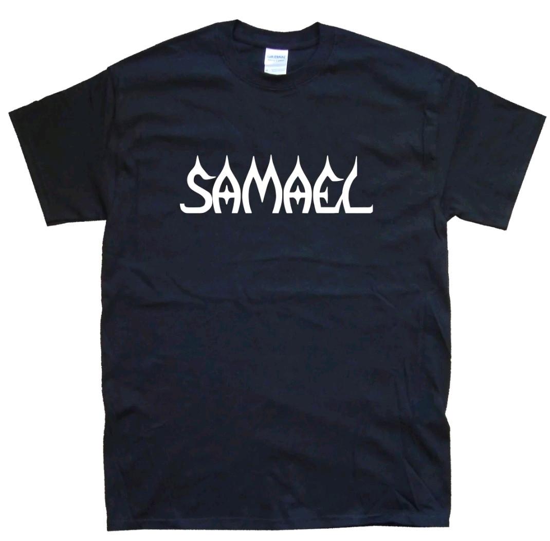 SAMAEL T-SHIRT sizes S M L XL XXL 3 4 XL colours Black, White S