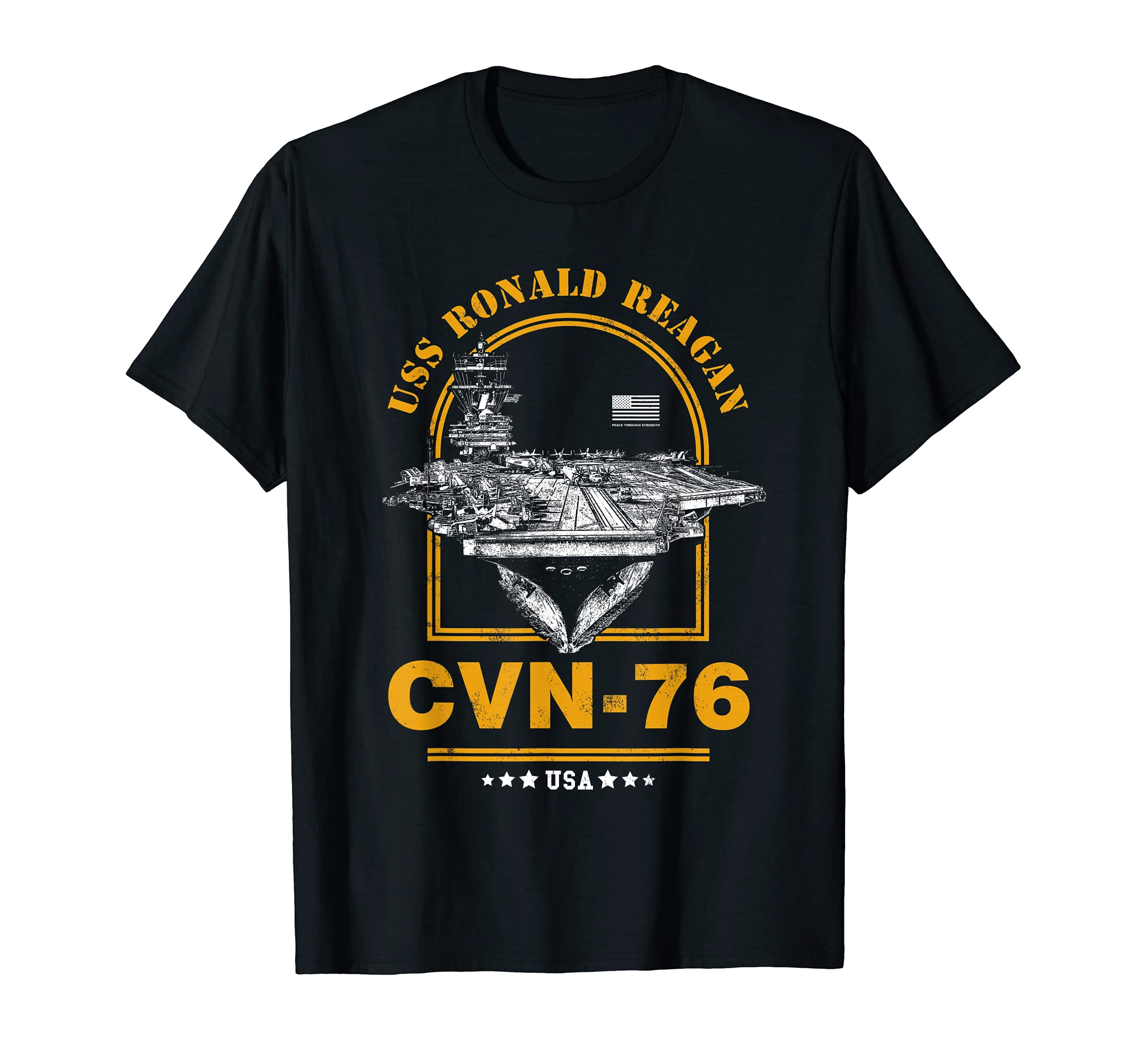 

Авіаносець ВМС США Ronald Reagan Ronald CVN-76 (USS Рейган) Футболка чорний