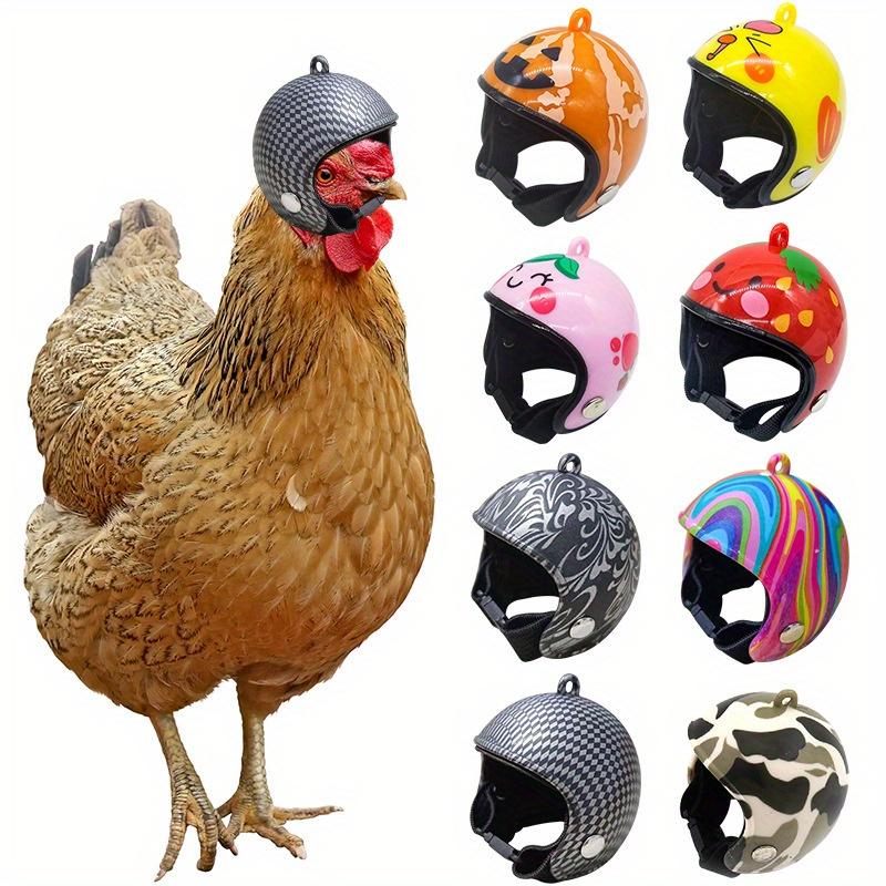 Helmet Chicken Pet Supplies Protection Chicken Hat Hamster Funny Headband Bird Toy Animal Headgear