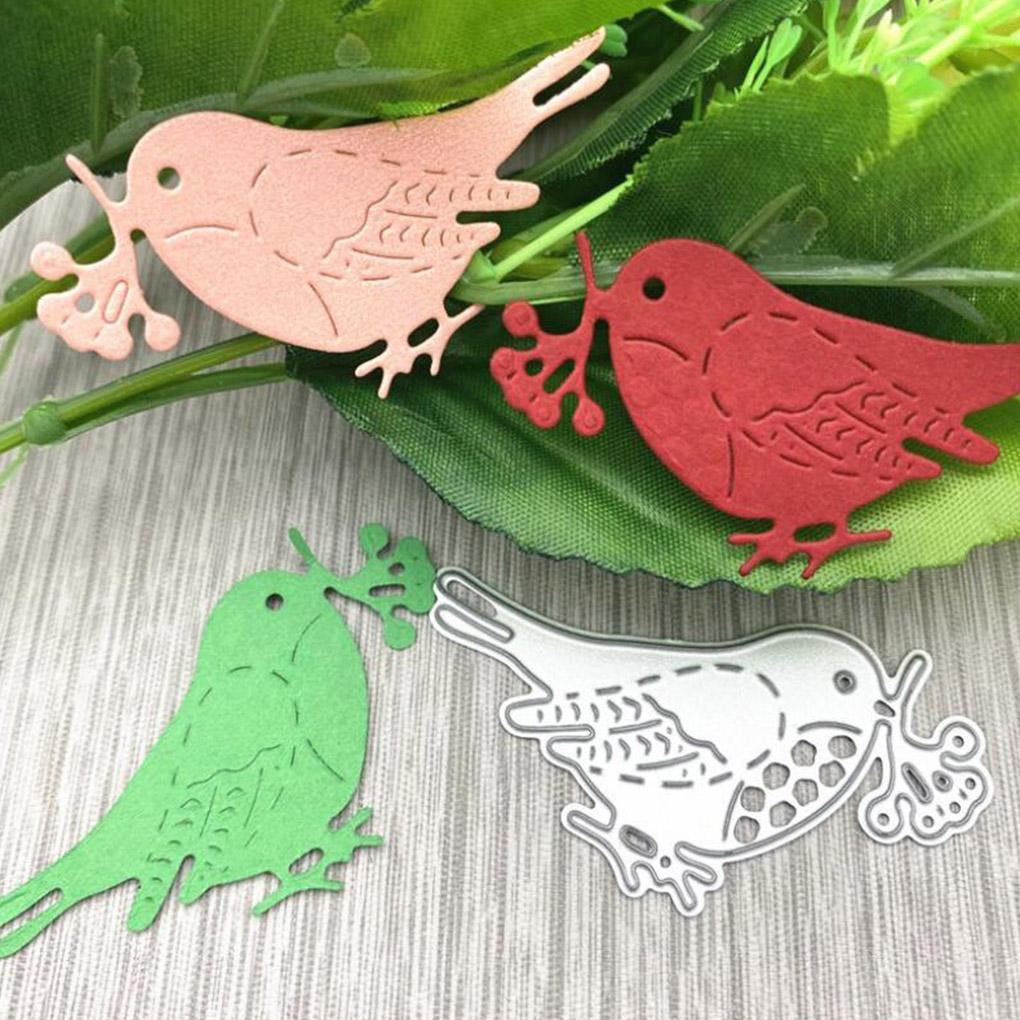 Prägeform aus Kohlenstoffstahl Vogelform Kartenschablone Bastelstanzform DIY Papier Scrapbooking Werkzeug
