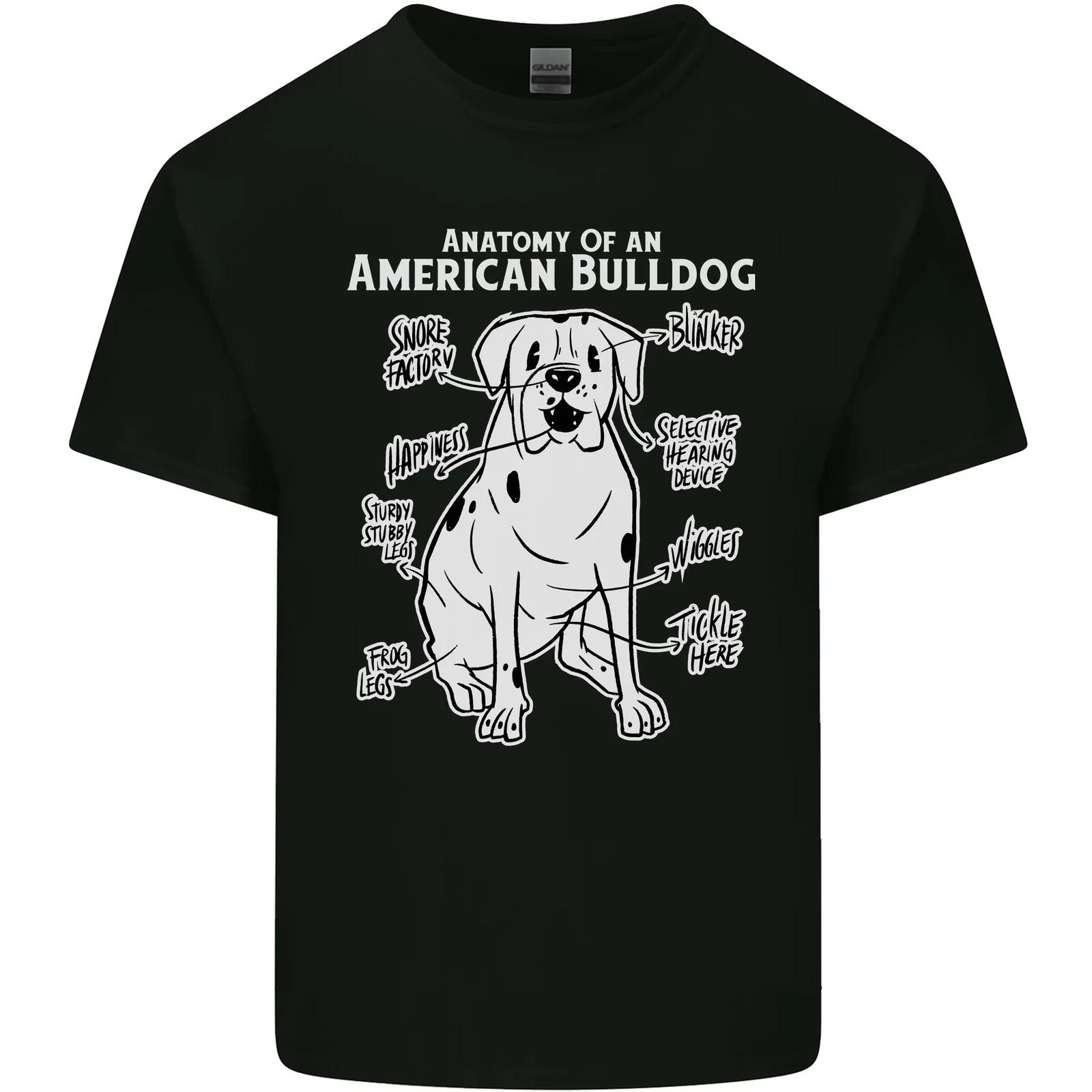 American Bulldog Anatomy Funny Dog Kids T-Shirt Childrens 4XL