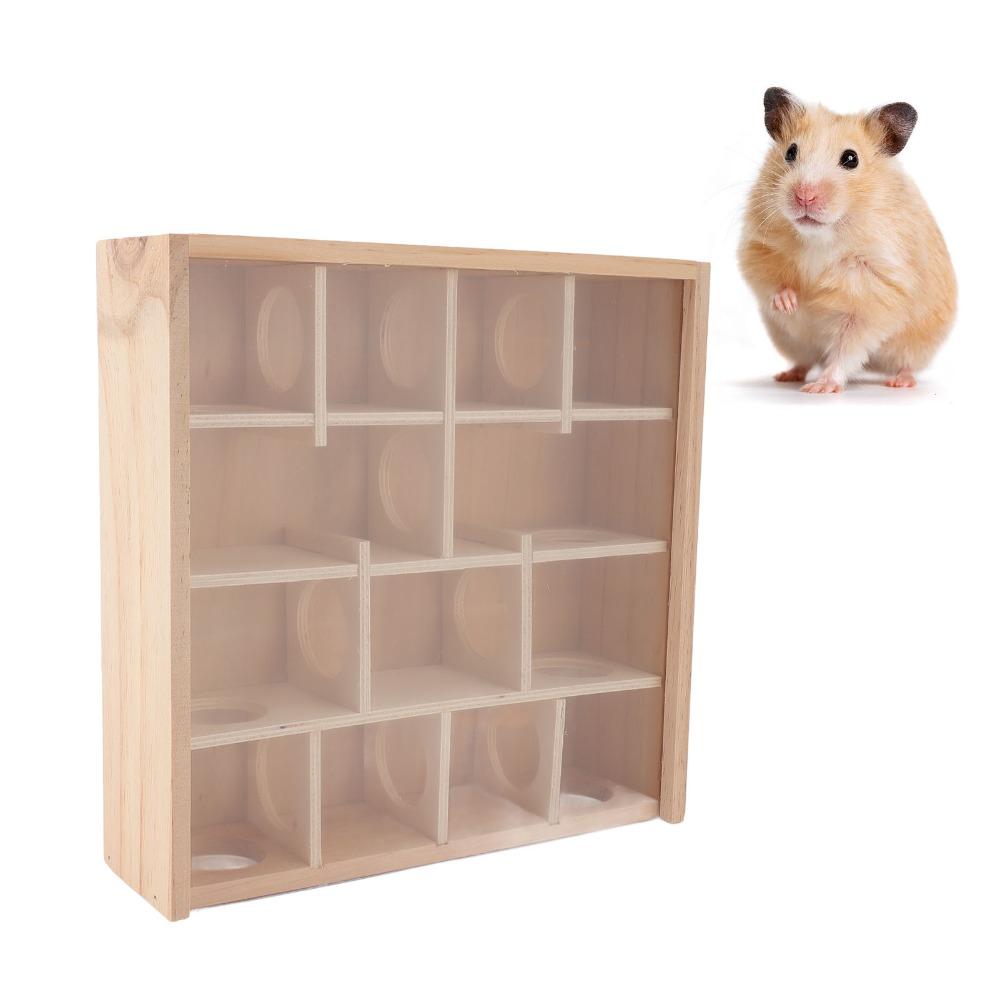 Easy Assemble Design Hamster Tunnel Maze With Glass Panel Small Pet Exploring Toy Pet Play Area