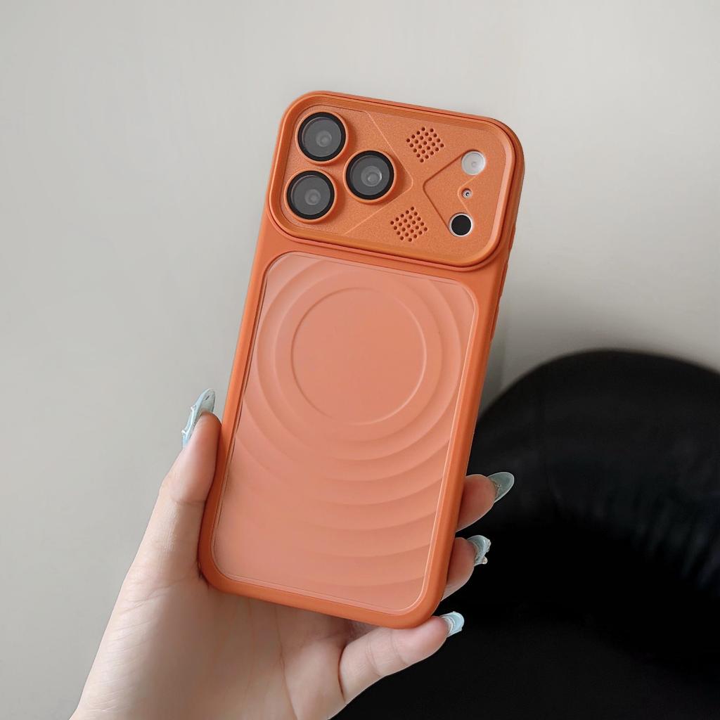 The New Model Is Suitable for Apple 17 Mobile Phone Case, Lens Film, Mecha Wind Ripple, Magnetic Suction iPhone16 Anti-drop Protective Case 11.
