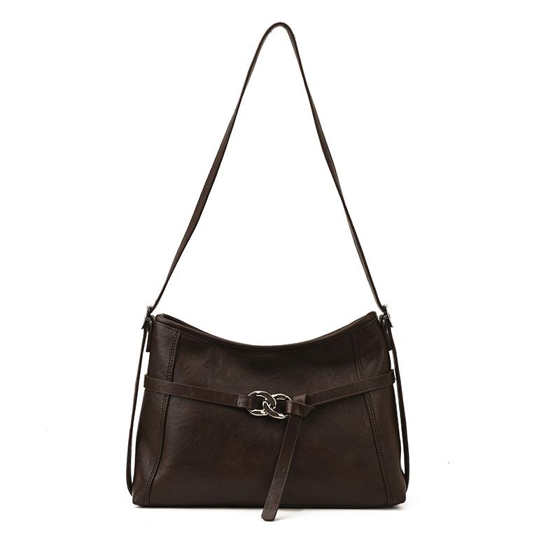 Large Capacity Bag Women's 2025 New Autumn and Winter High-end Retro Shoulder Bag Commuter Tote Bag Women's Bag