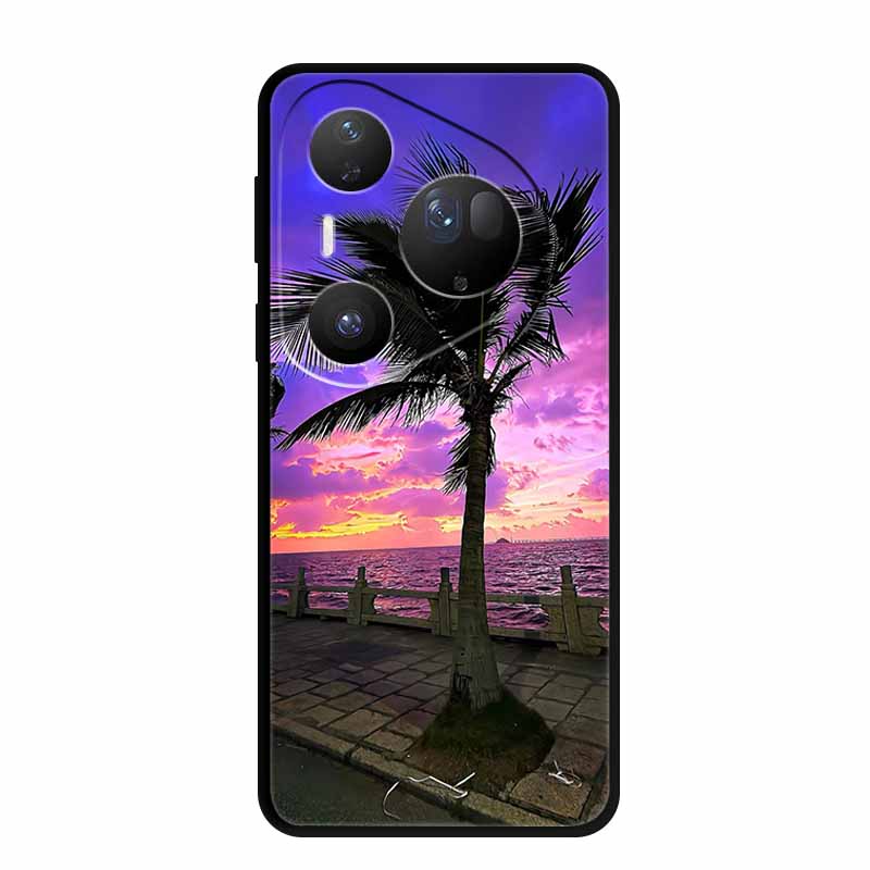 

Цветочный чехол для телефона Huawei Pura 70 80 Pro Plus Силиконовый TPU чехол для Pura80 pro+ Pura70 Ultra Para Black Задняя сторона Мягкий защитный Pura 70 Pro