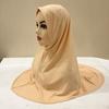 H302 Teenage girls Plain muslim hijab with chin part top quality amira pull on islamic scarf hot sell headscarf ramadan pray hat