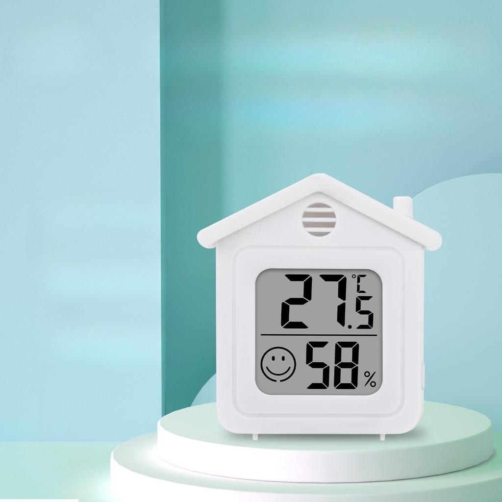 1Pc Small House Thermo and Hygrometer Accurate Home Baby Room Thermometer Detector Mini Portable Electronic Temperature and Hygrometer