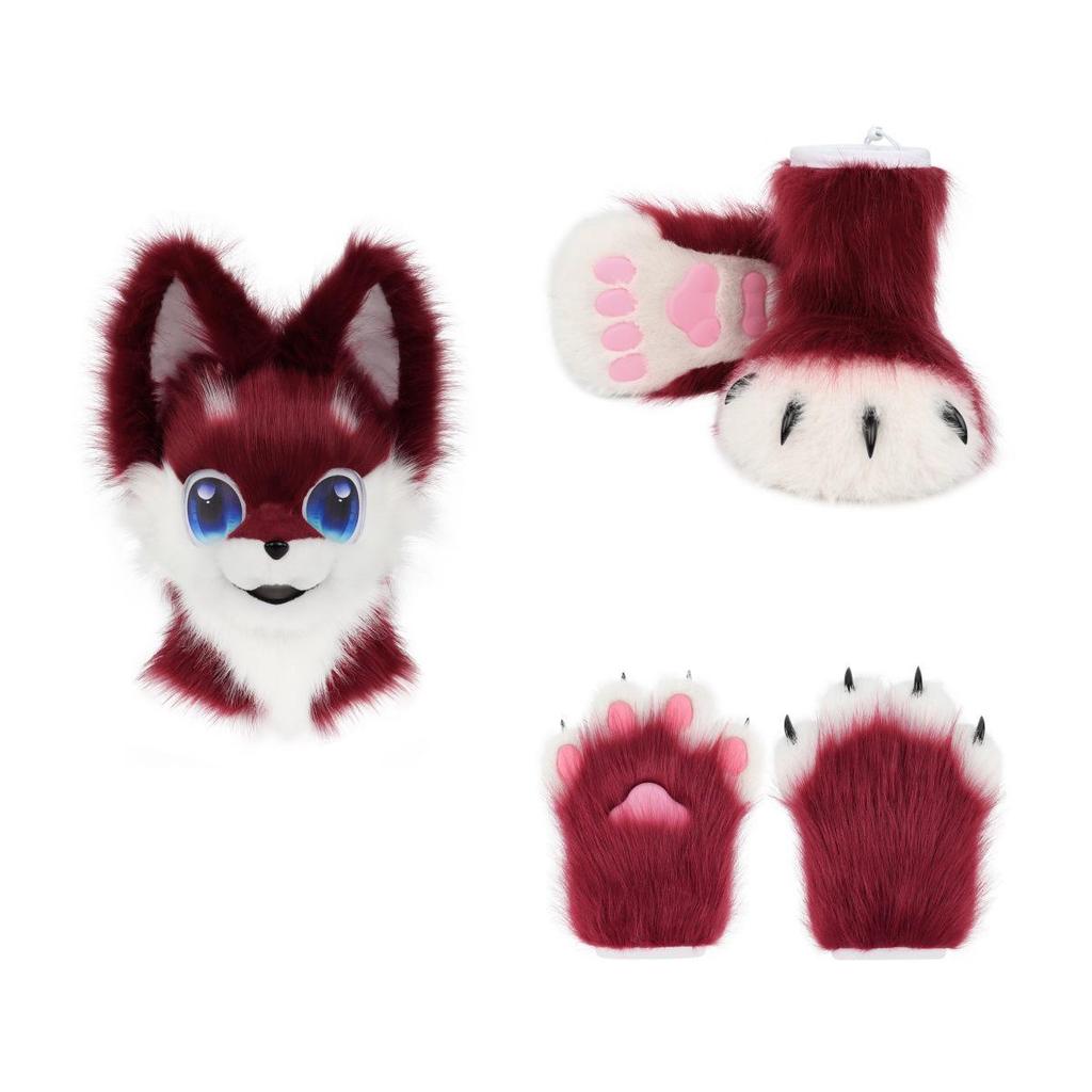 Plush Dog Fursuit Cosplay Costume - Wearable Comic Convention Kig Suit
