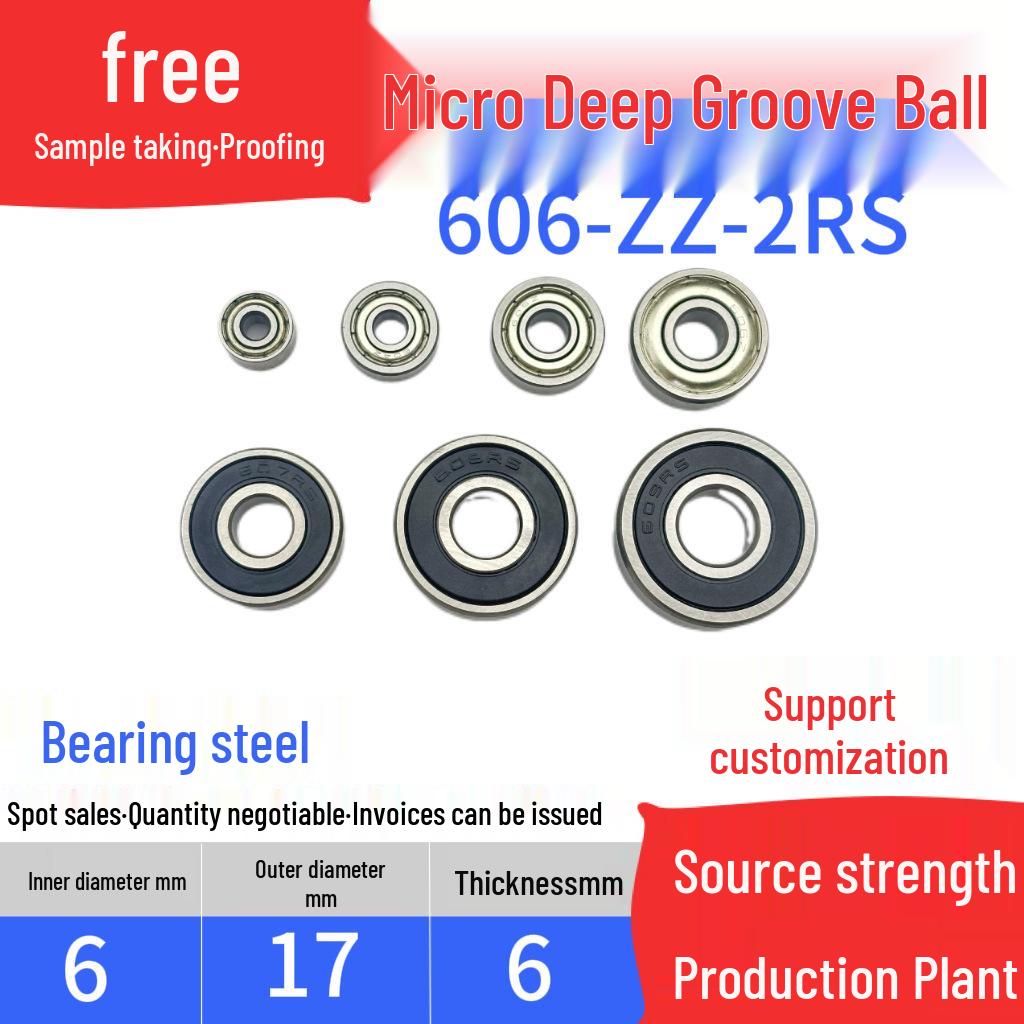 

Miniature Toy Pulley Bearings 603-609ZZ RS: Small Idler Bearings