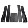 Bruce & Shark 78.7" Universal Side Skirt Extensions, Rocker Panel Splitter Lips, Polypropylene, Scratch Resistant, Gloss Black