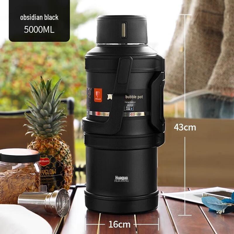 HOAOR 5L Large Capacity Stainless Steel Vacuum Insulated Flask