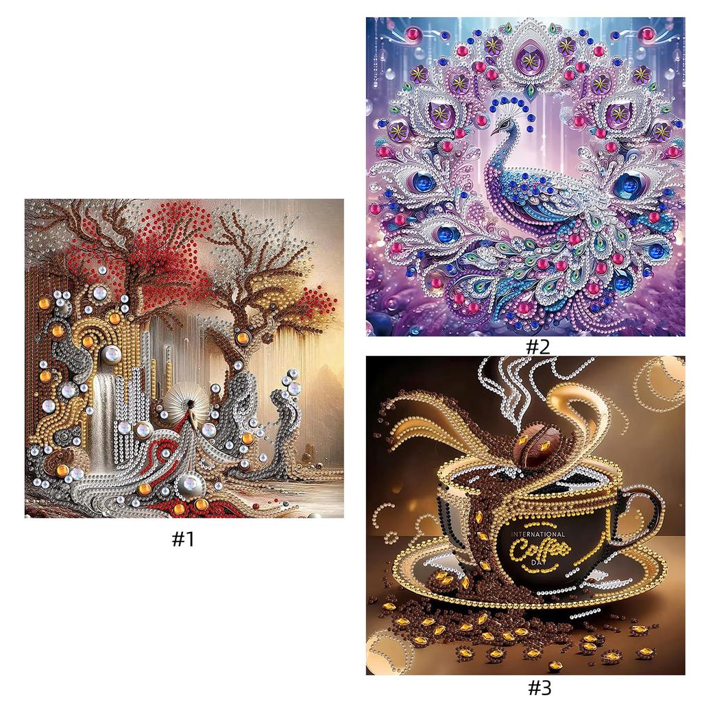 Abstract Special Shaped 5D DIY Partial Drill Diamond Dots Paintings for Adults Home Decor Crystal Diamond Art 11.81 X11.81inch